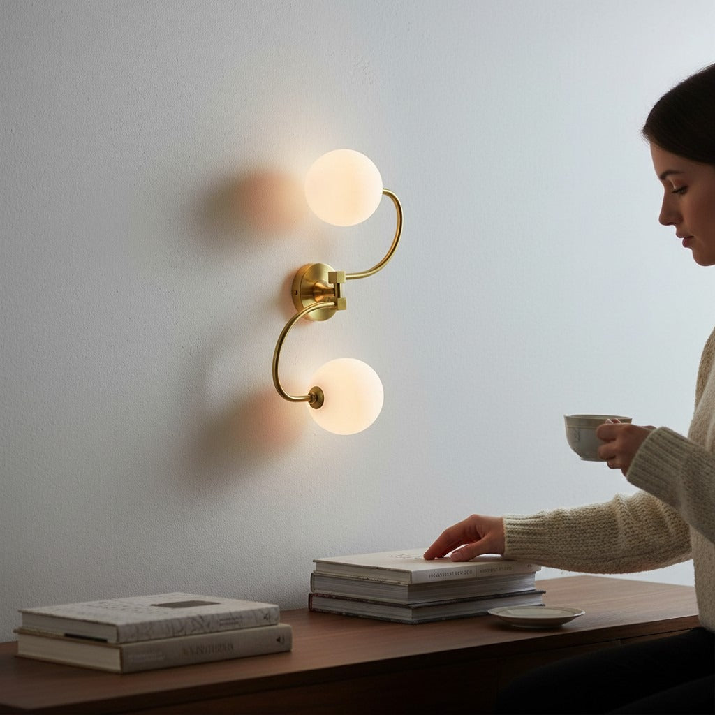 Modern Brass Gold Wall Sconce