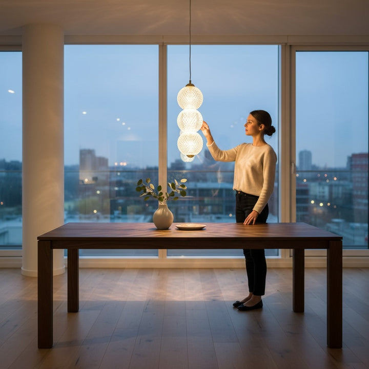 Luxe Crystal Balls Pendant Light