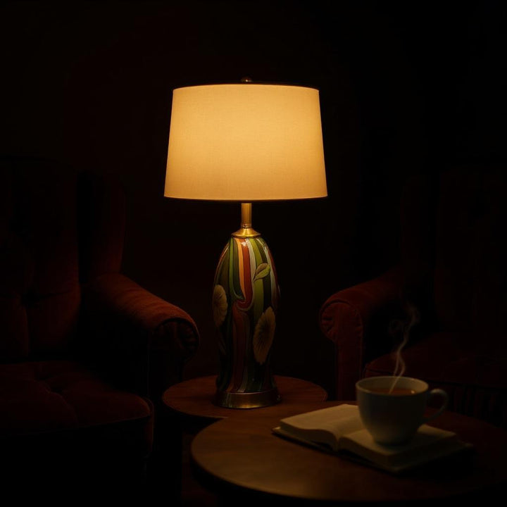 Medusa Luxe Heavy Glass Side Table Lamp