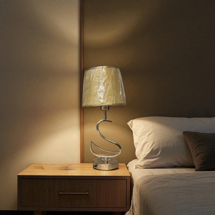 Solara Brushed Shine-Gold Table Lamp