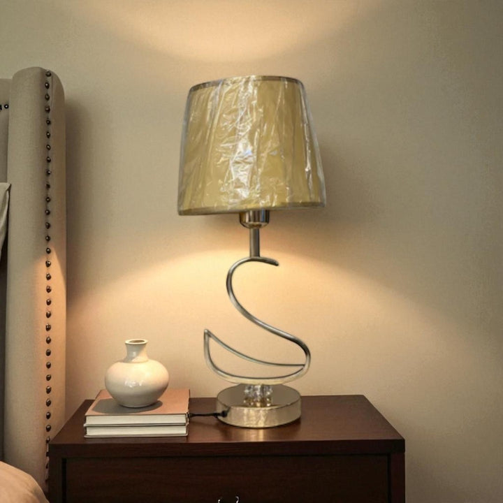 Solara Brushed Shine-Gold Table Lamp