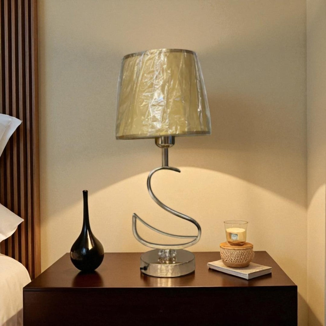Solara Brushed Shine-Gold Table Lamp