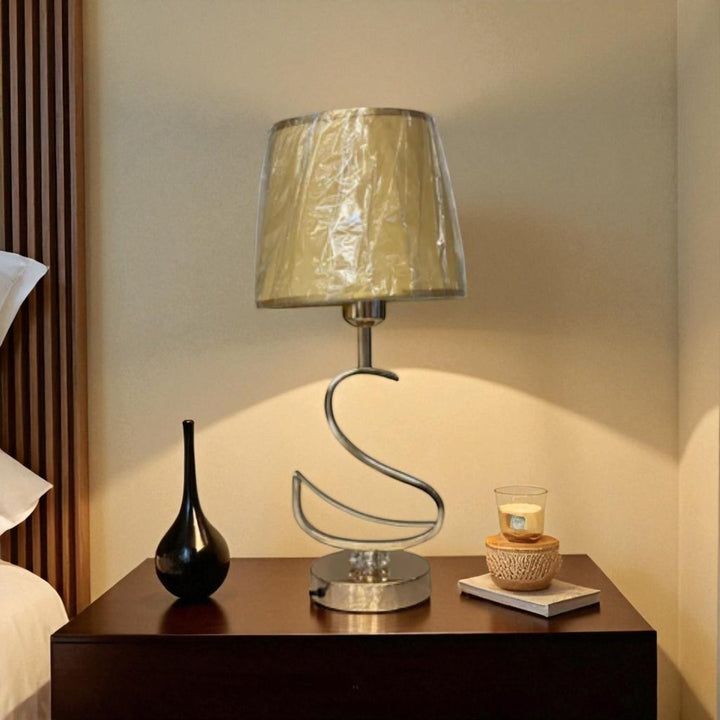 Solara Brushed Shine-Gold Table Lamp