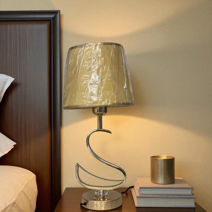 Solara Brushed Shine-Gold Table Lamp