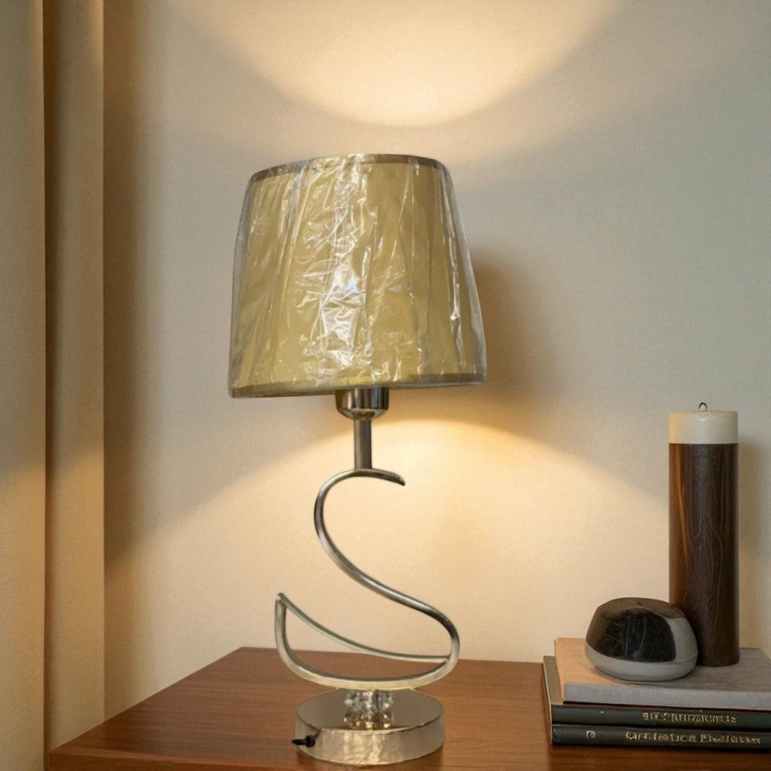 Solara Brushed Shine-Gold Table Lamp