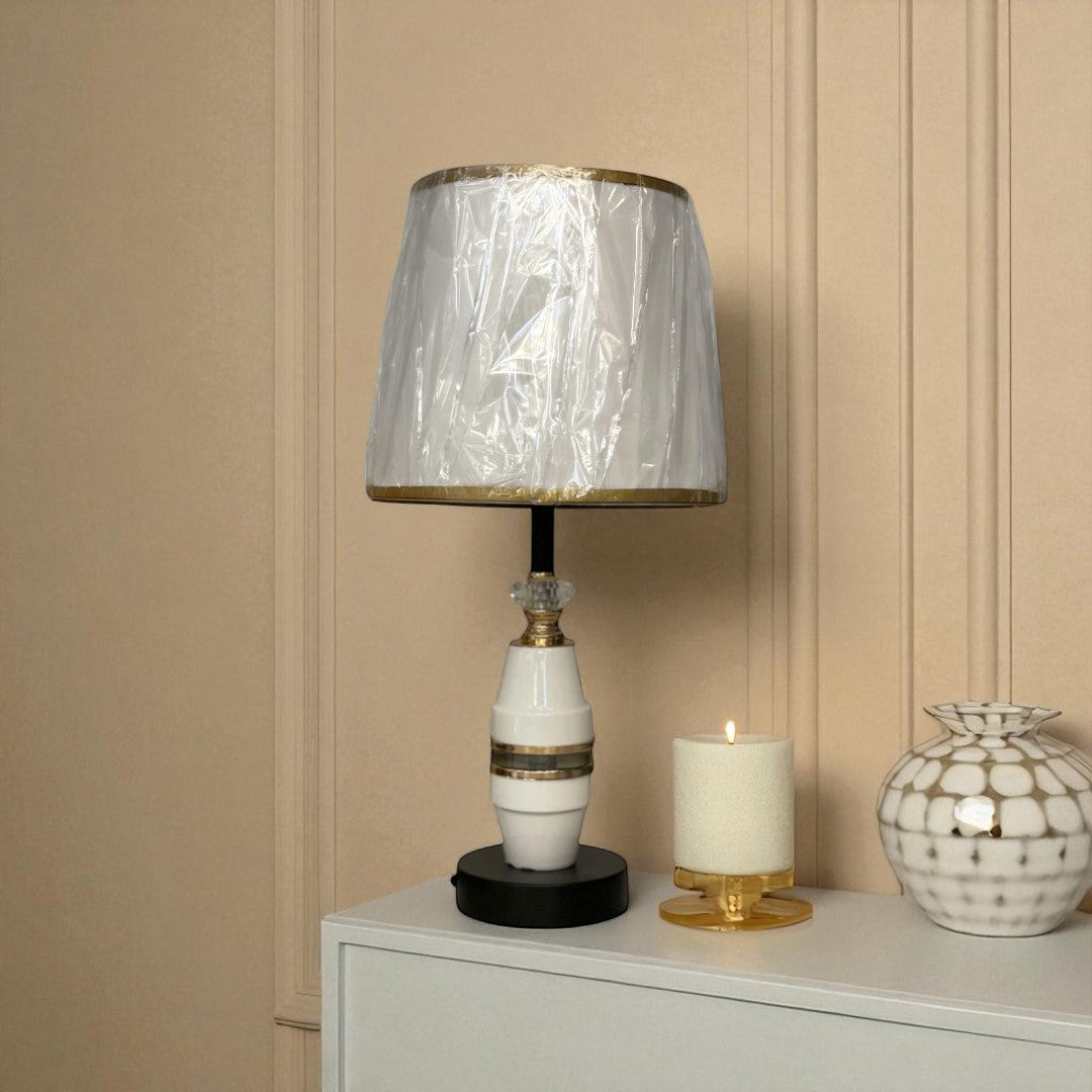 The Camden Tower Brass Table Lamp