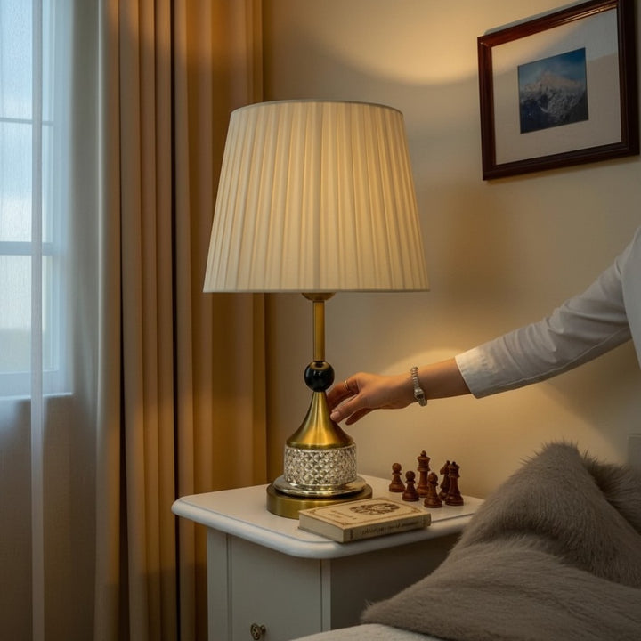 The Haven Gold Ceramic Table Lamp