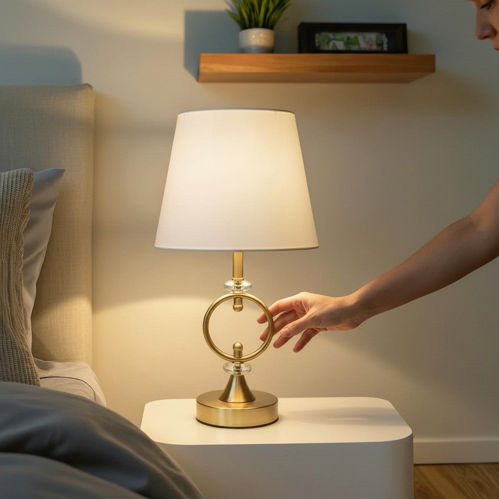 The Nova Twin-Tier Brass Lamp
