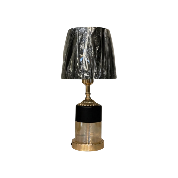 Oslo Weighted Brasso Glass Table Lamp