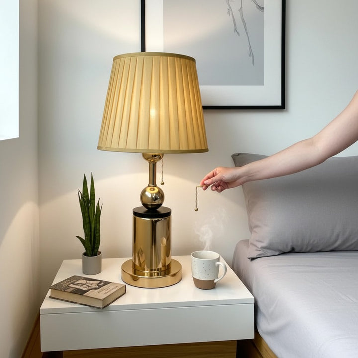 Orion Tiered Brass Table Lamp