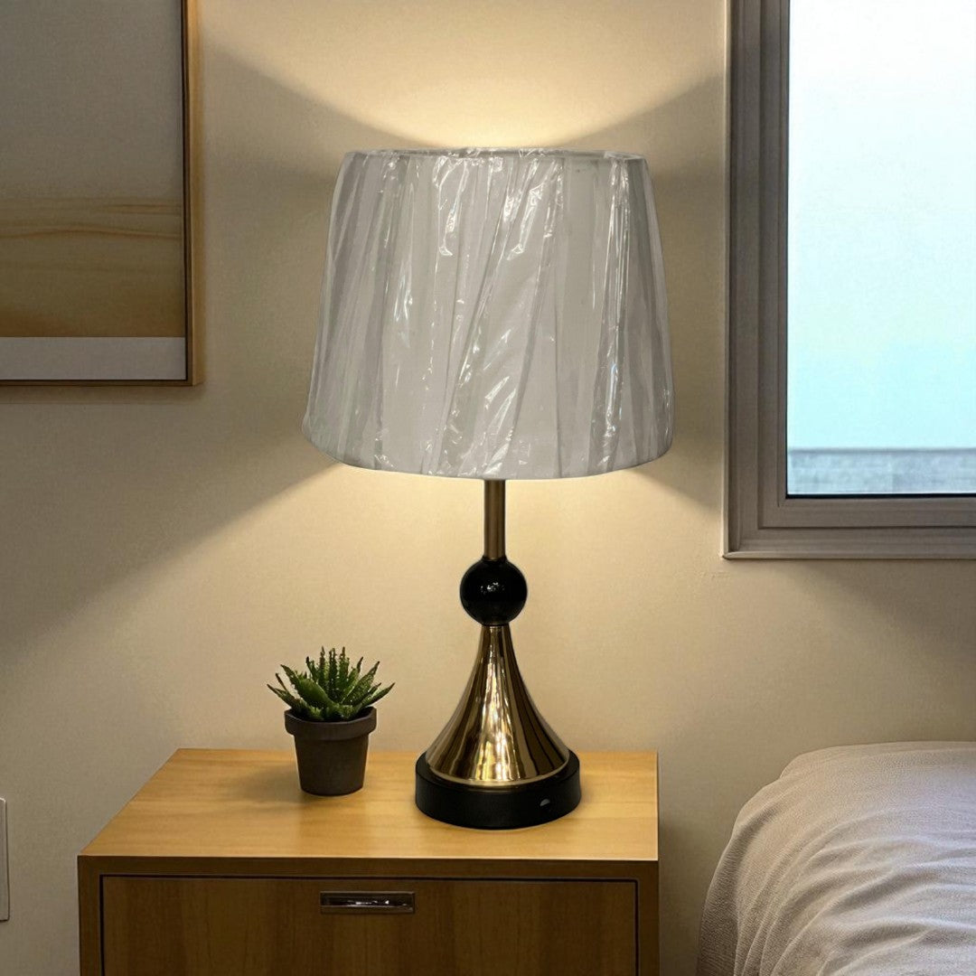 Rhea Brass Side Table Lamp