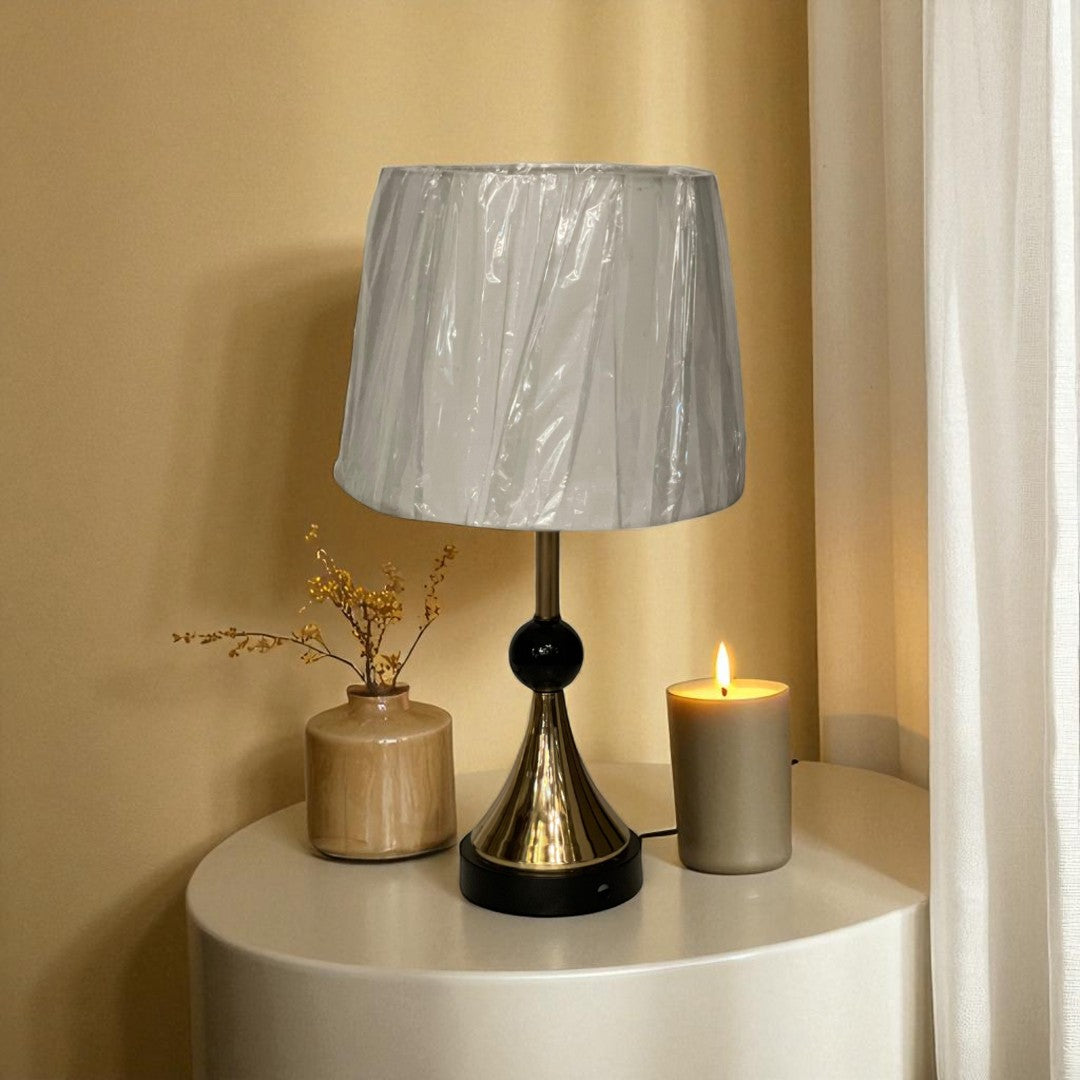 Rhea Brass Side Table Lamp