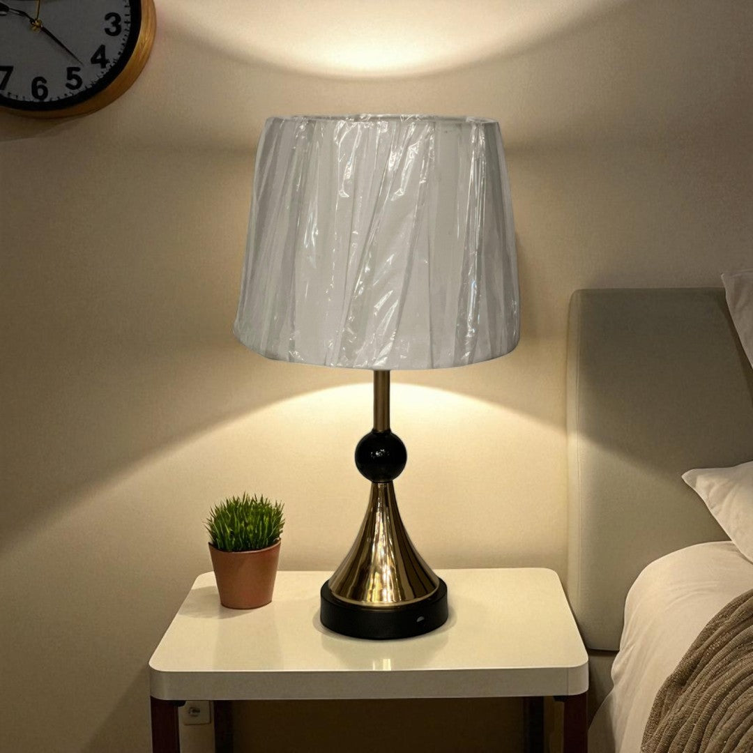 Rhea Brass Side Table Lamp