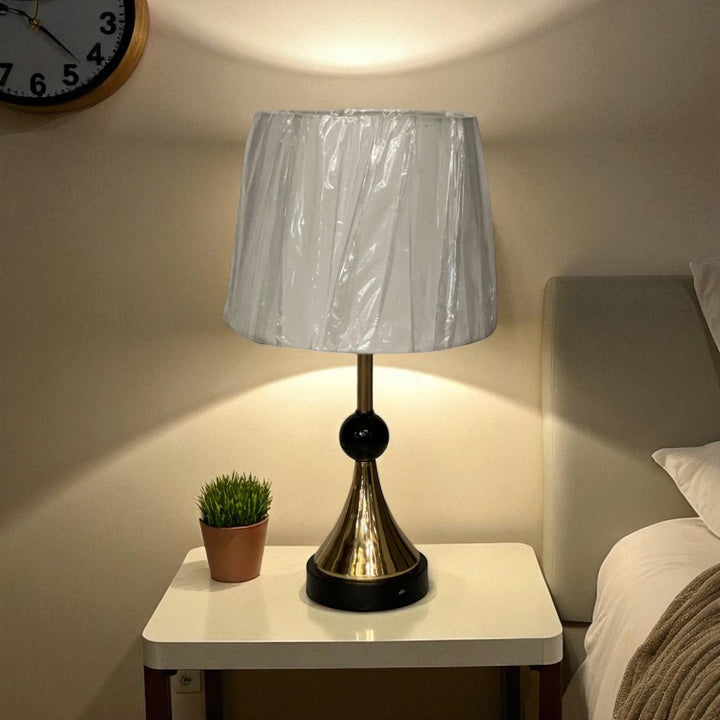 Rhea Brass Side Table Lamp