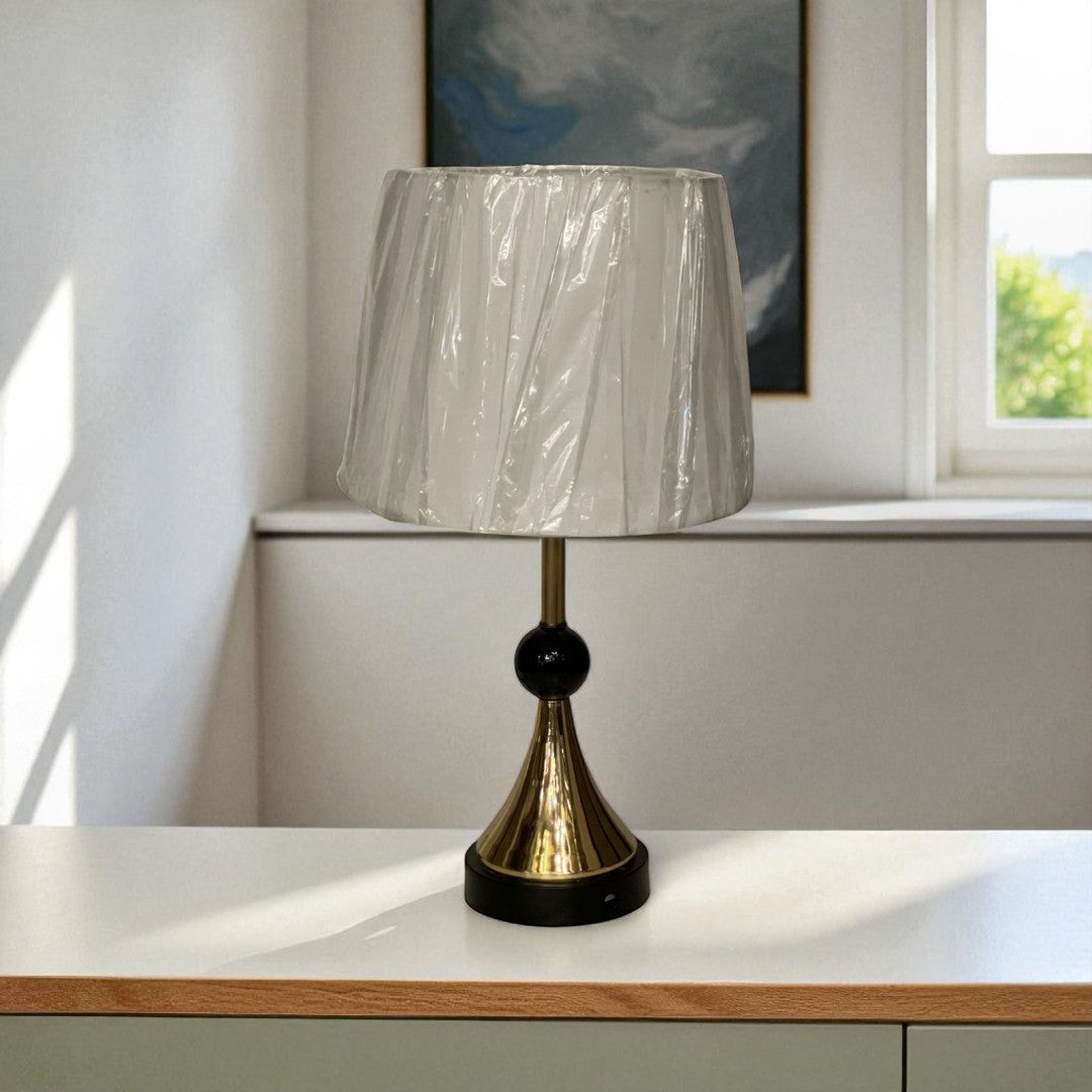 Rhea Brass Side Table Lamp