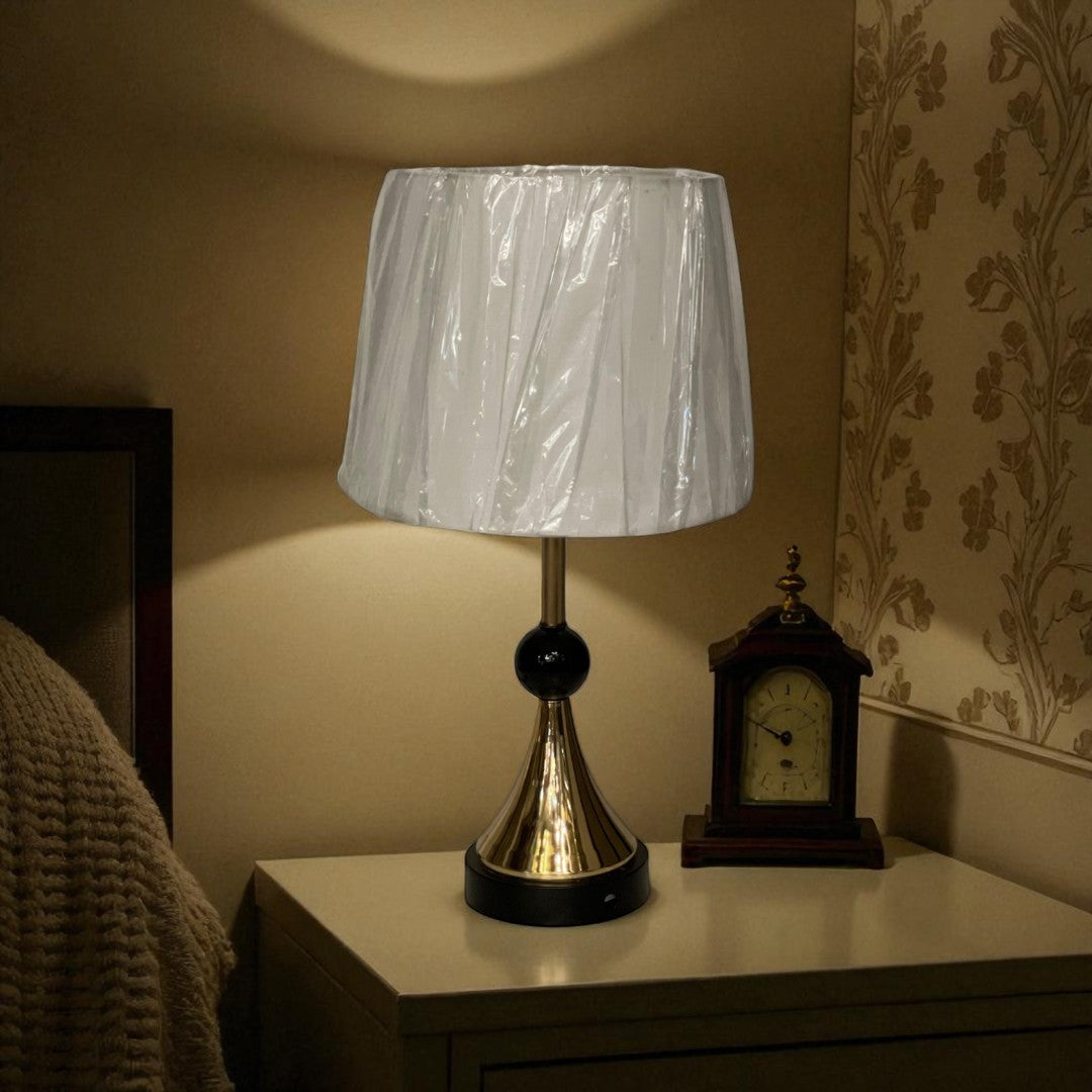 Rhea Brass Side Table Lamp