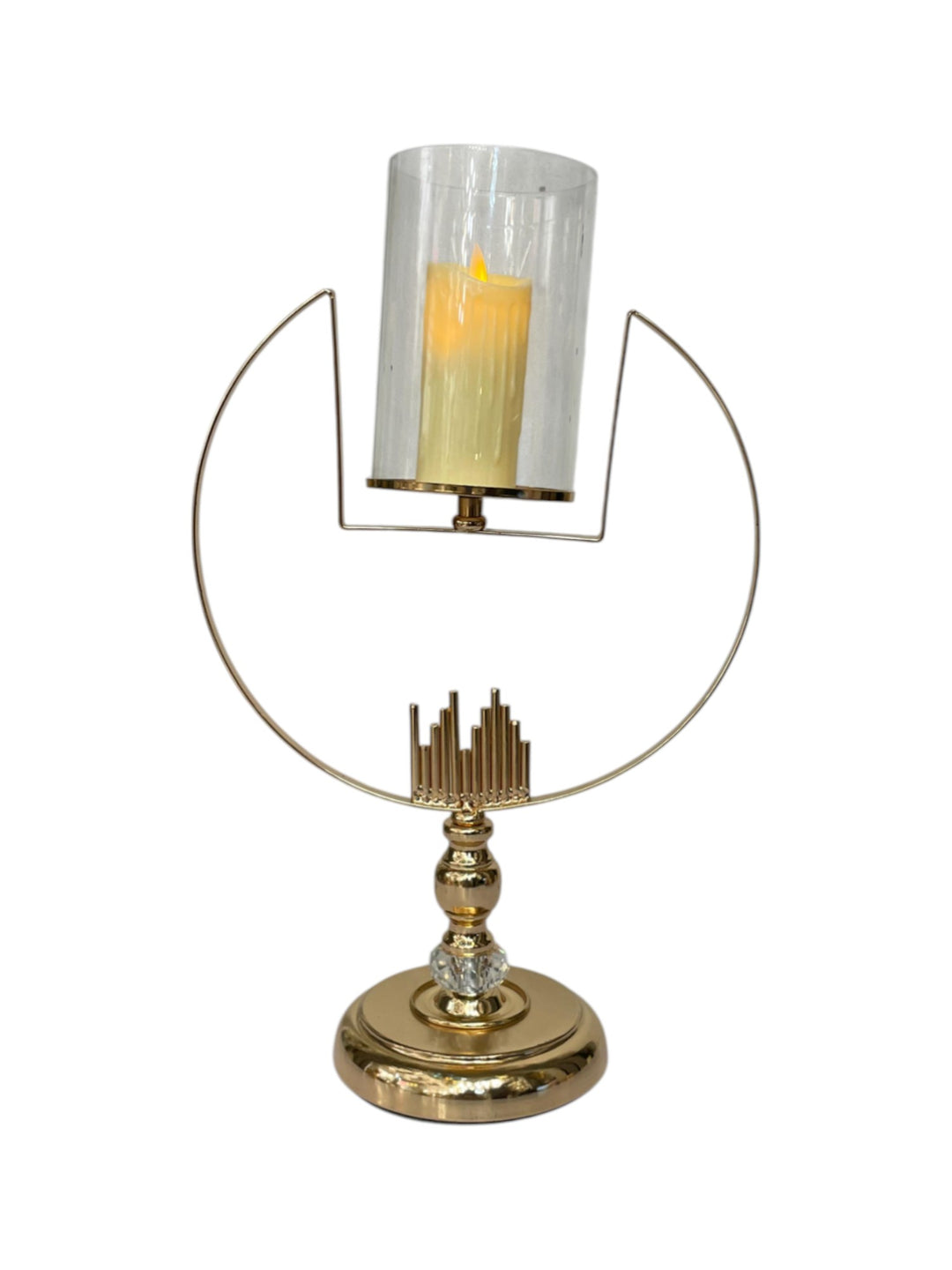 Golden Halo Skyline Candle Stand