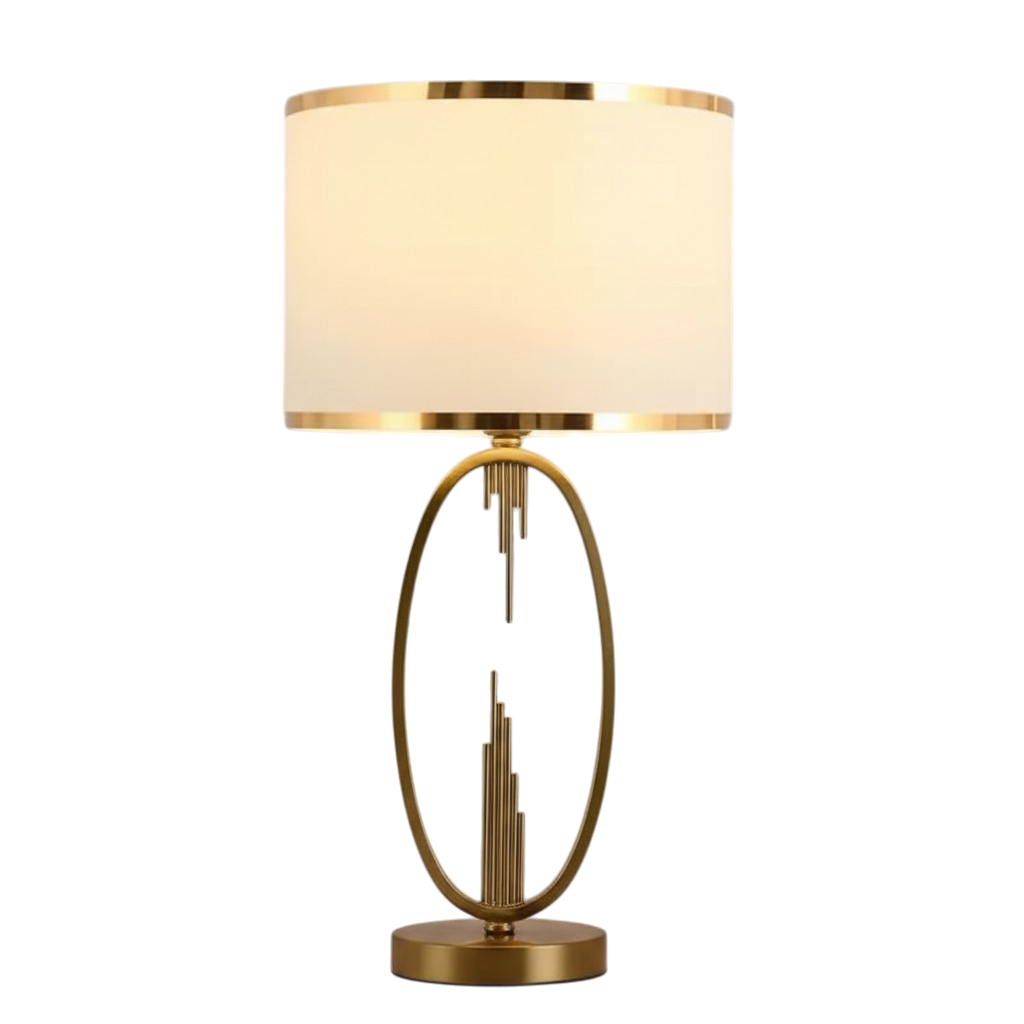 Aurora Modern Brass Gold Side Table Lamp