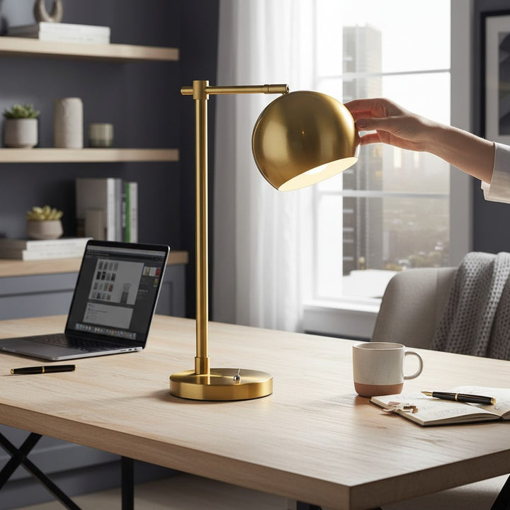 Brass Vintage Study Table Lamp