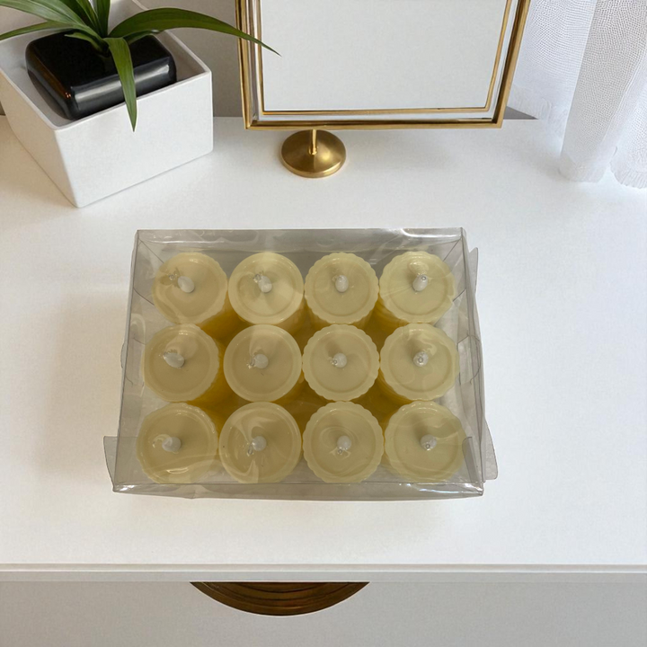 Diagonal Textured LED Candles