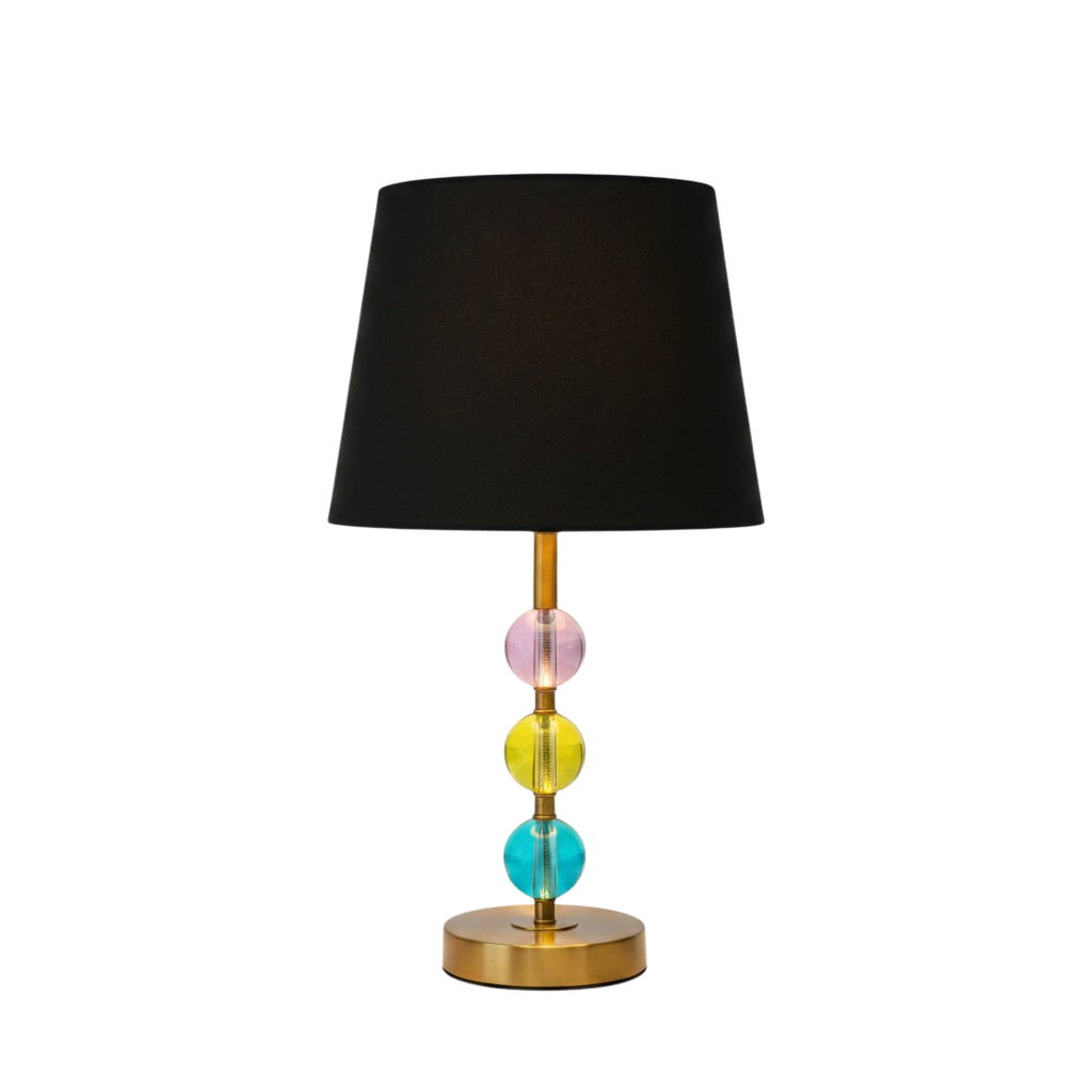Funky Gradient Crystal Side Table Lamp