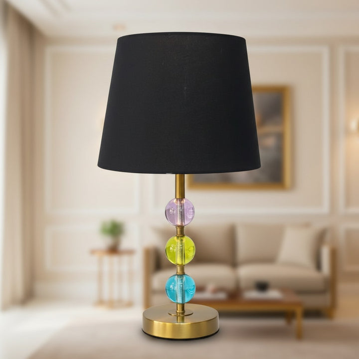 Funky Gradient Crystal Side Table Lamp