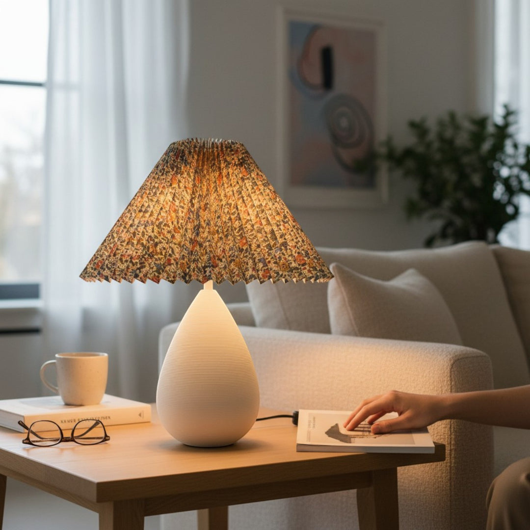 Modern Ceramic Droplet Shaped Table Lamp