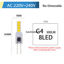 G4 LED Capsule Light Bulb Warm White