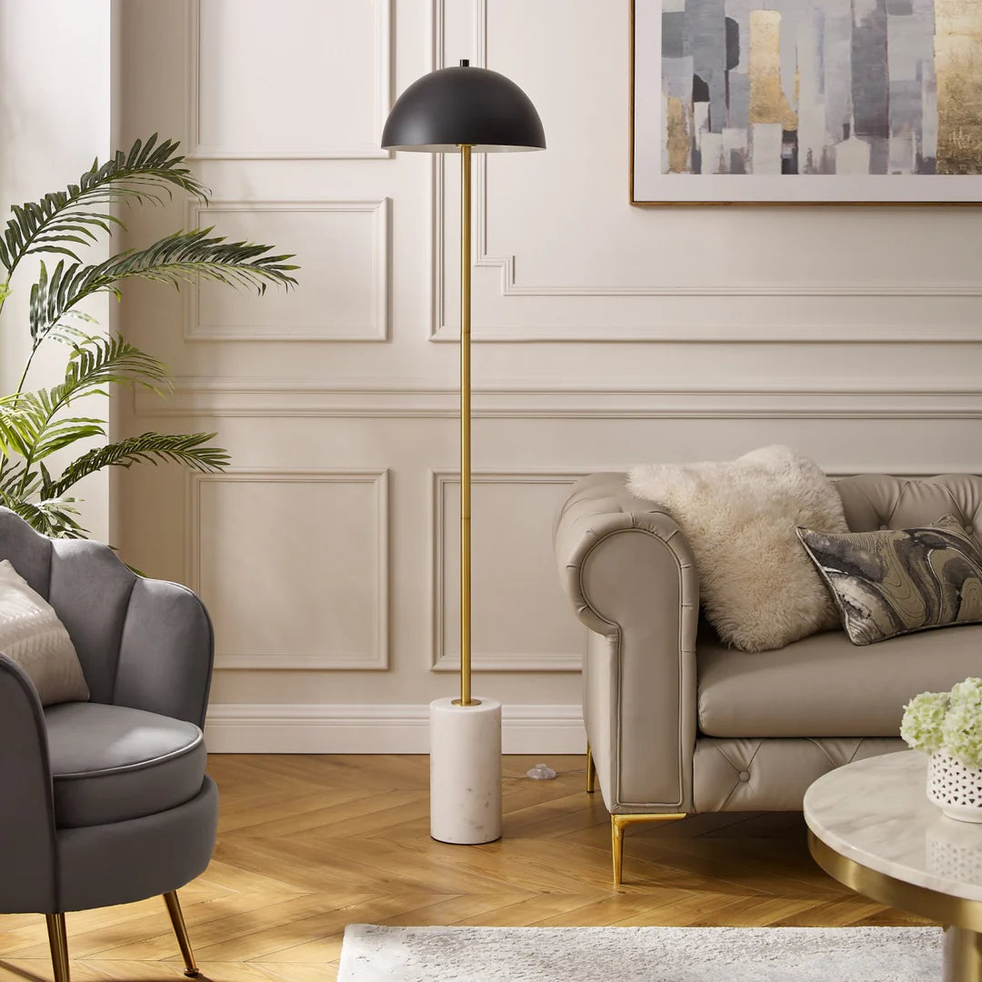 Onyx Halo Metal Floor Lamp