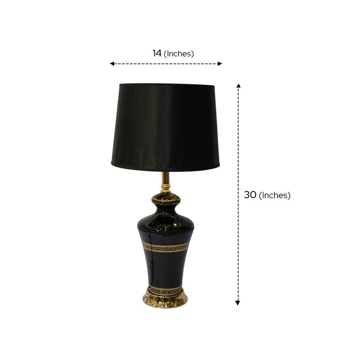Versace Midnight Glass Side Table Lamp