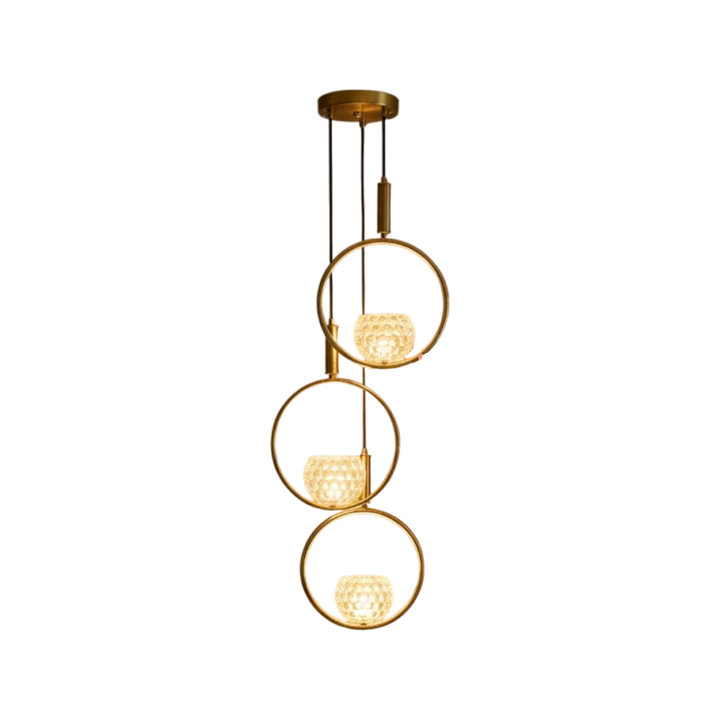 Aureus Orbit Crystal Ring Pendants