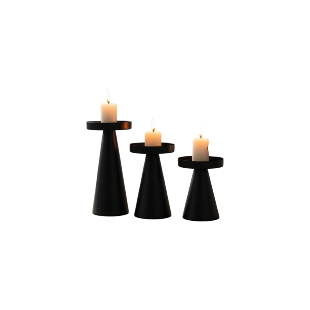 Glow Metallic Lotus Candle Stand