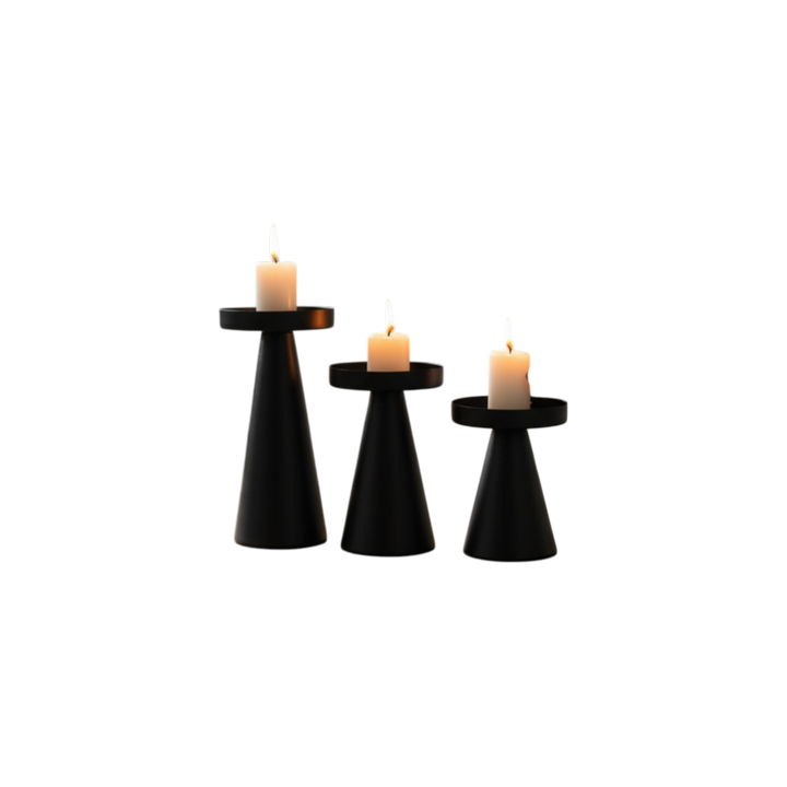 Glow Metallic Lotus Candle Stand