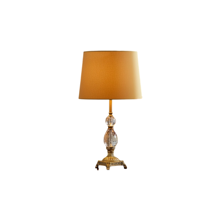 Theon Brass Column Heavy Table Lamp