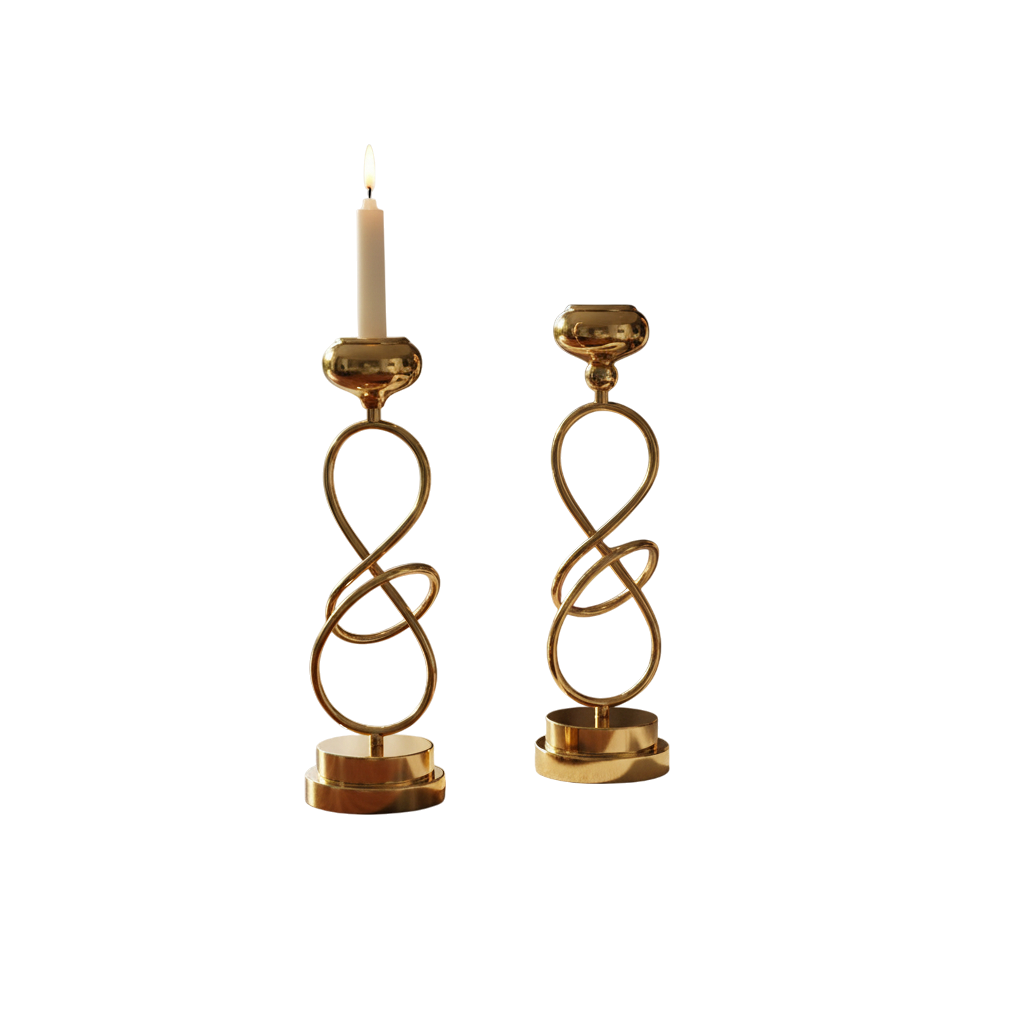 Stratos Modern Metal Candle Stand