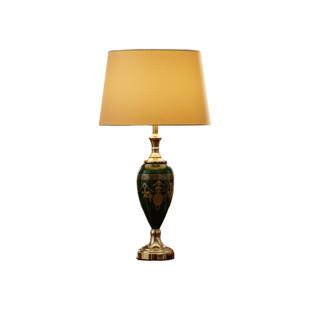 Versace Fiamma Green Barocco Table Lamp