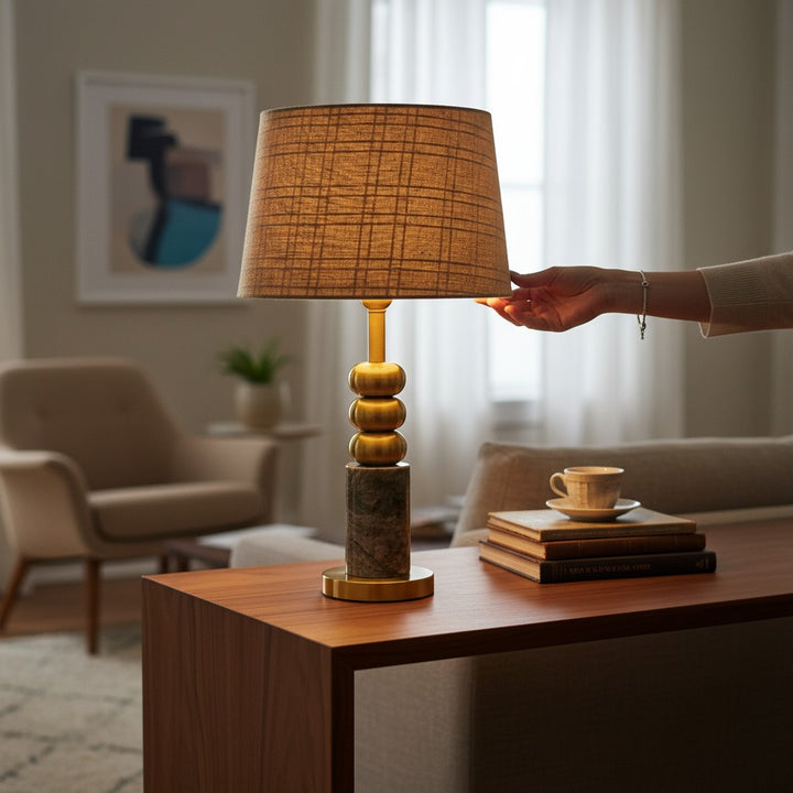 Lucent Brass Gold Finish Table Lamp