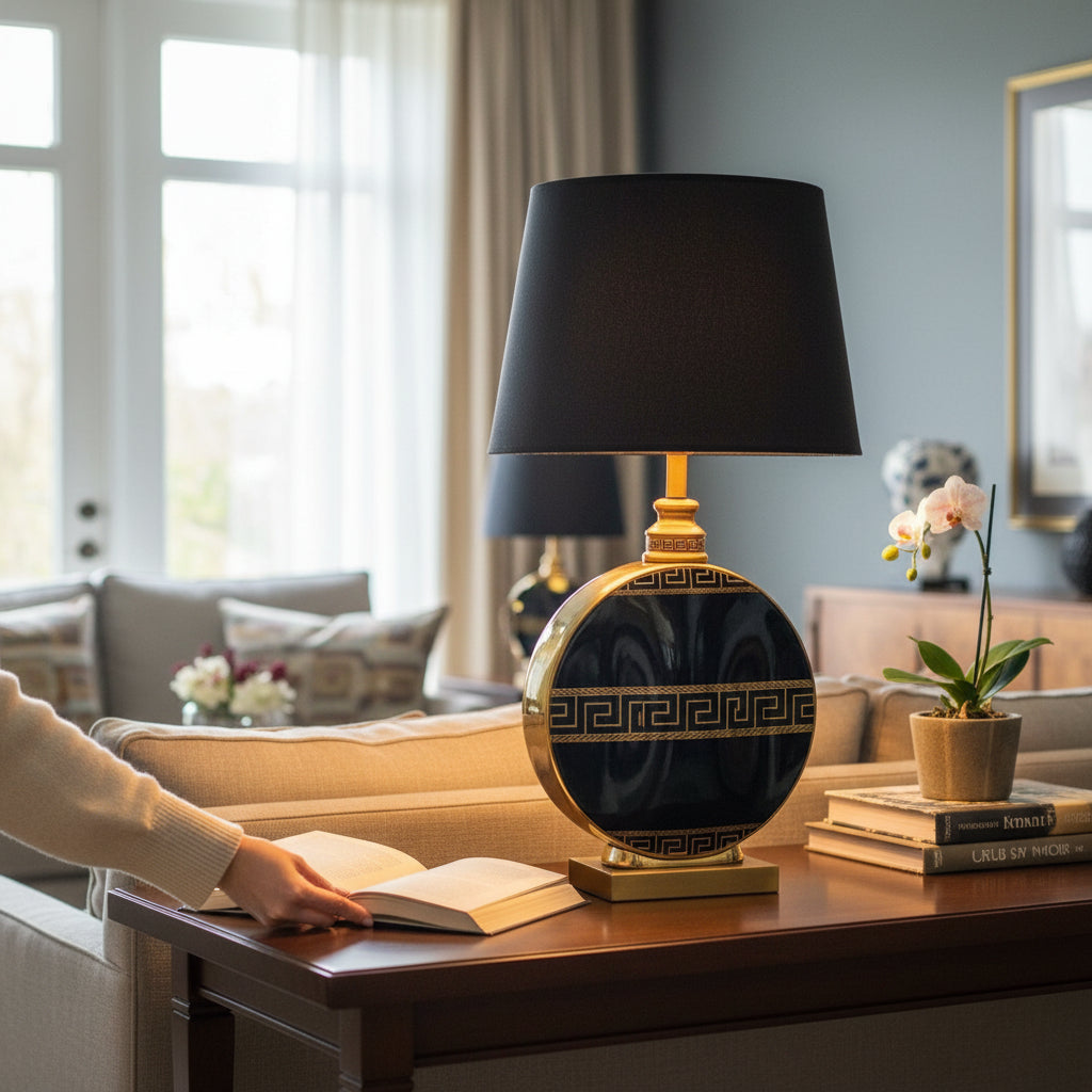 Luxe Stylish Ceramic Side Table Lamp