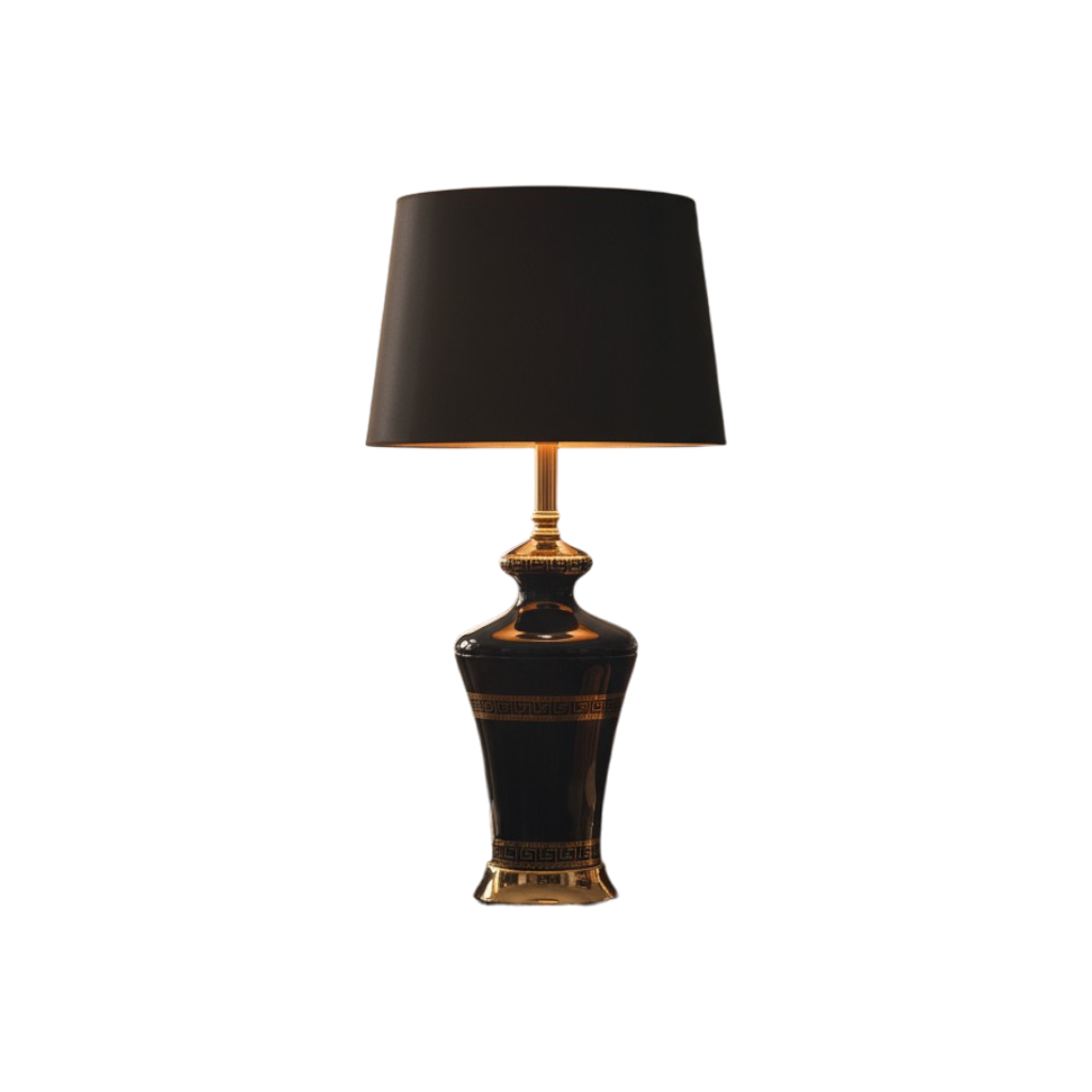Versace Midnight Glass Side Table Lamp