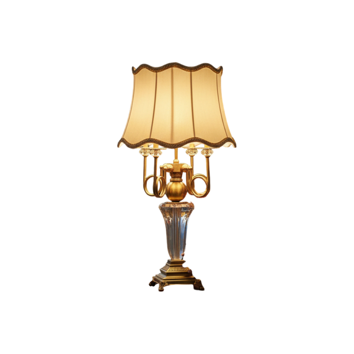Luxury Heavy Crystal Side Table Lamp with Elegant Design