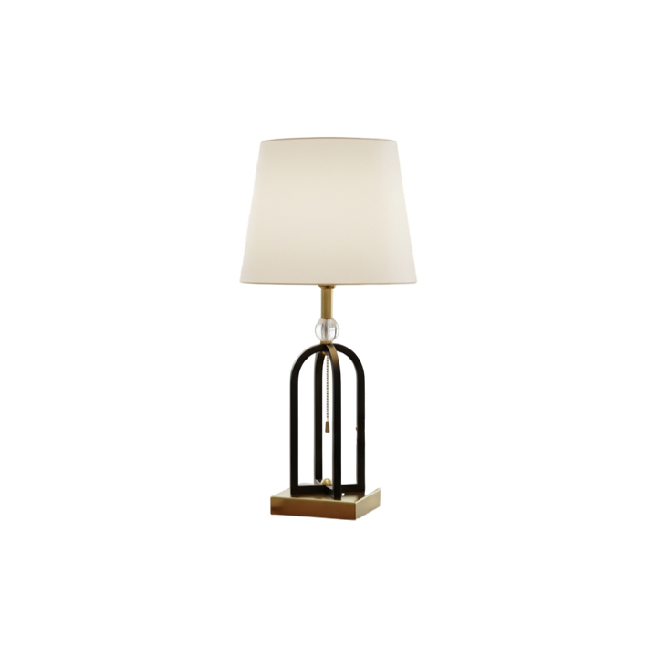 Bravura Classic Metallic Brass Side Table Lamp