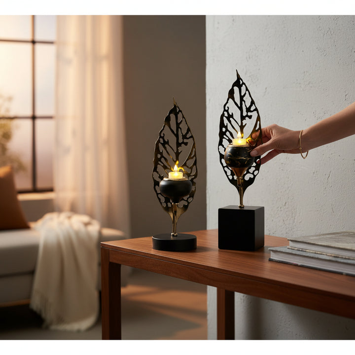 Verdant Elegance Candle Holder