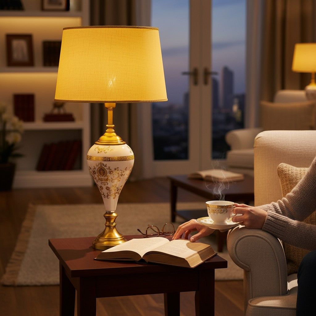 Versace Luna Luxe Side Table Lamp