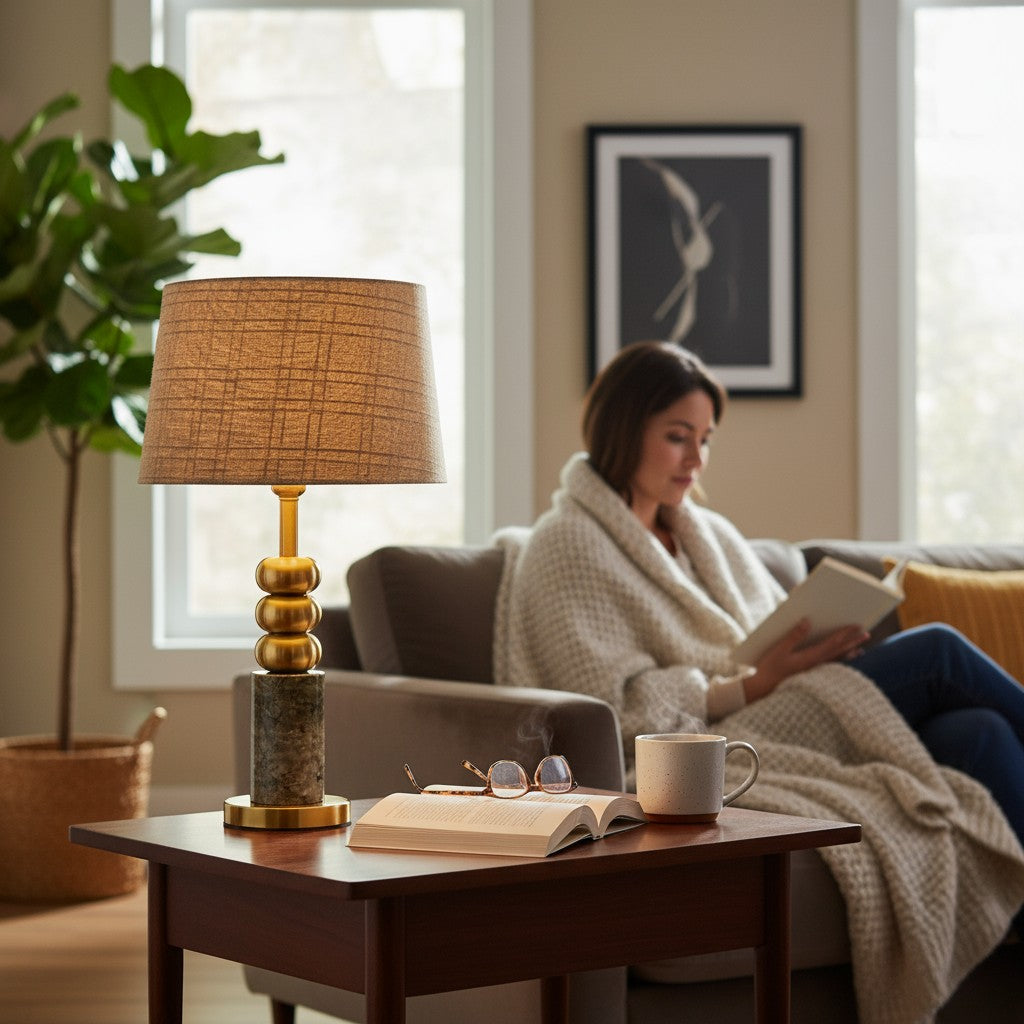 Lucent Brass Gold Finish Table Lamp