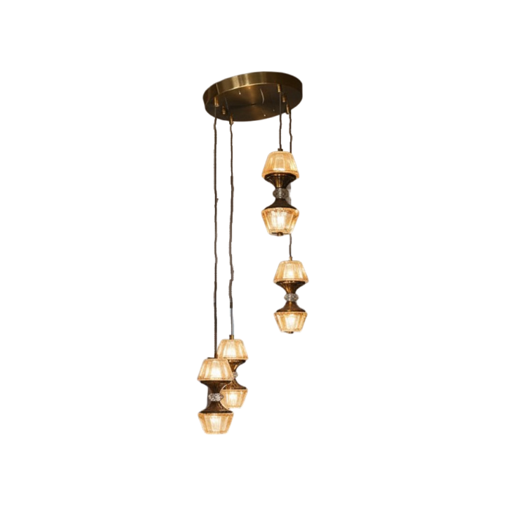 Aurora Crystal Layered Chandelier