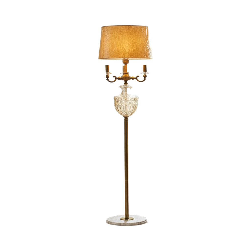 Imperial Grace Vintage Trio-Light Floor Lamp