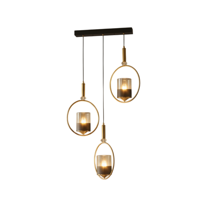 Luxury Modern Wall Light with Brass Coating and Glass Crystals