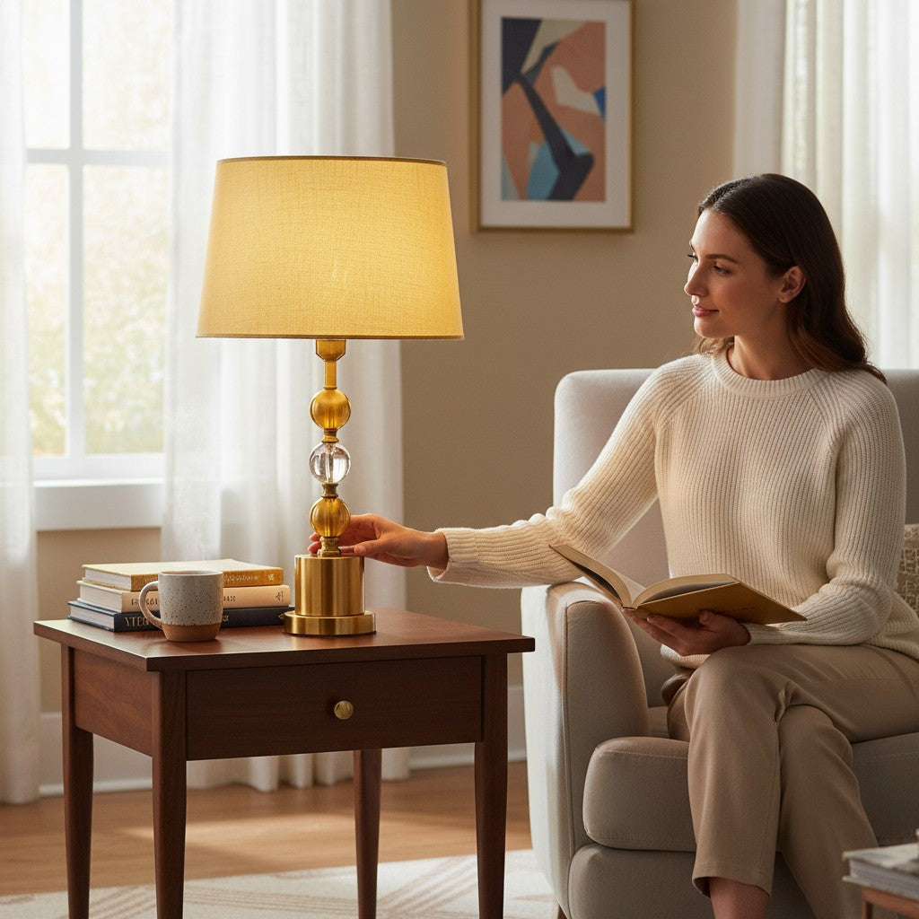 Verro Brass Accent Luxe Table Lamp