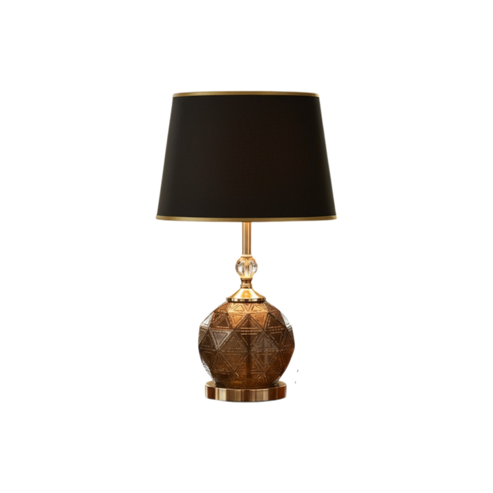The Amara Ripple Brass Table Lamp