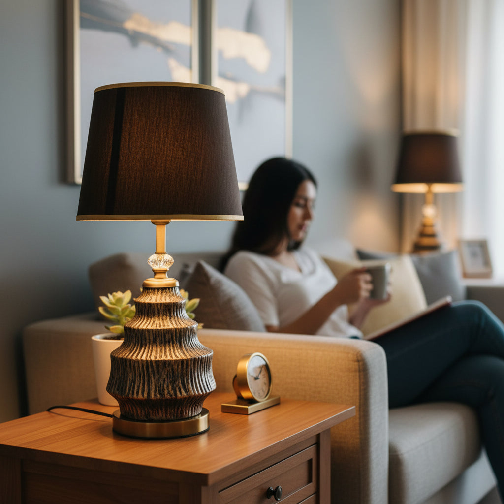 Modern Ceramic Side Table Lamp for Stylish Home Décor